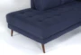 Ginger Denim 2 Piece 110" Sectional with Left Arm Facing Corner Chaise - Detail