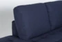 Ginger Denim 2 Piece 110" Sectional with Left Arm Facing Corner Chaise - Detail