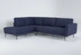 Ginger Denim 2 Piece 110" Sectional With Left Arm Facing Chaise - Signature