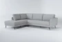 Ginger Grey 2 Piece 110" Sectional with Left Arm Facing Corner Chaise - Signature