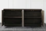 Black Oak 4 Door 71" Sideboard - Detail