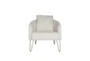 White Accent Chair - Front