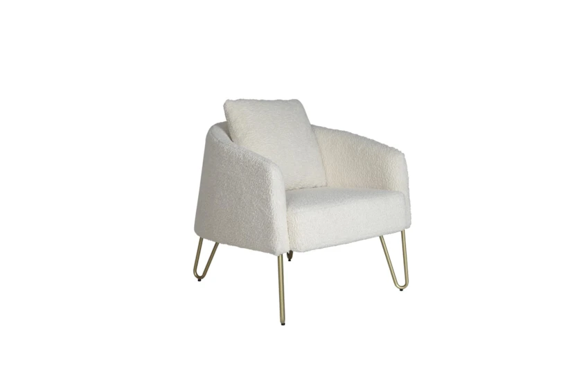White Accent Chair - 360