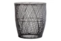 Black Wicker Accent Table - Front