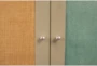 Taupe + Grey + Seafoam Green Bishop Tall Cabinet - Hardware