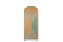 Taupe + Grey + Seafoam Green Bishop Tall Cabinet - Front
