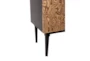 Burl Recon + Charcoal Wine Tower Cabinet - Base