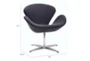 Grey Tulip Swivel Arm Chair - Detail