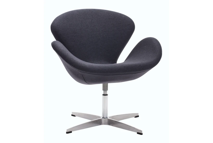 Grey Tulip Swivel Arm Chair - 360