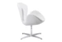 White Tulip Swivel Arm Chair - Side