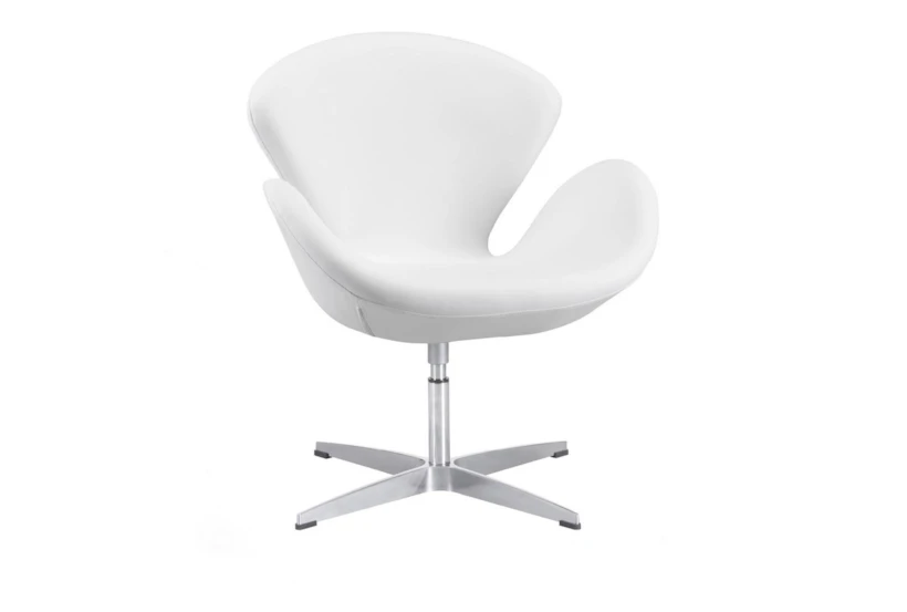 White Tulip Swivel Arm Chair - 360