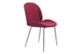 Red Scooped Dining Chair Set Of 2 - Side