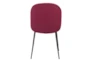 Red Scooped Dining Chair Set Of 2 - Back