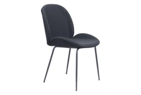 Black Scooped Dining Chair Set Of 2