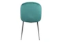 Green Scooped Dining Chair Set Of 2 - Back