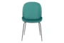 Green Scooped Dining Chair Set Of 2 - Front