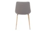 Grey Velvet Contract Grade Bucket Seat Dining Chair Set Of 2 - Detail