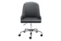 Black Quilted Back Curved Desk Chair - Signature