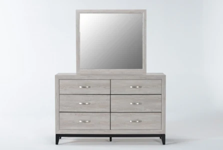 Finley White Dresser/Mirror - Main