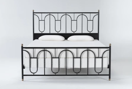 Palais Eastern King Metal Bed By Nate, Living Spaces Bed Frames King