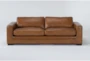 Mason Brown Leather 89" Sofa - Signature