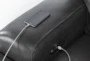 Vance Grey Leather 97" 3 Piece Zero Gravity Reclining Modular Console Loveseat with Power Headrest, USB & Lumbar - Feature