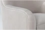 Katrina Velvet Dove Swivel Glider Chair - Detail