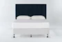 Blakely California King Upholstered Headboard With Metal Bed Frame - Signature