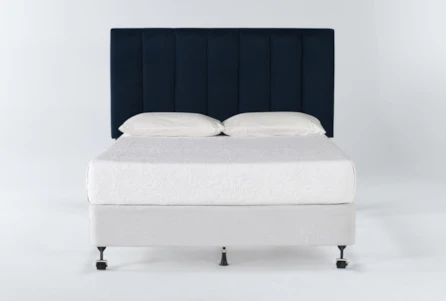 Blakely King Upholstered Headboard With Metal Bed Frame