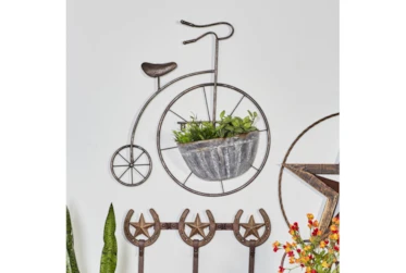 Metal Tricycle Wall Planter