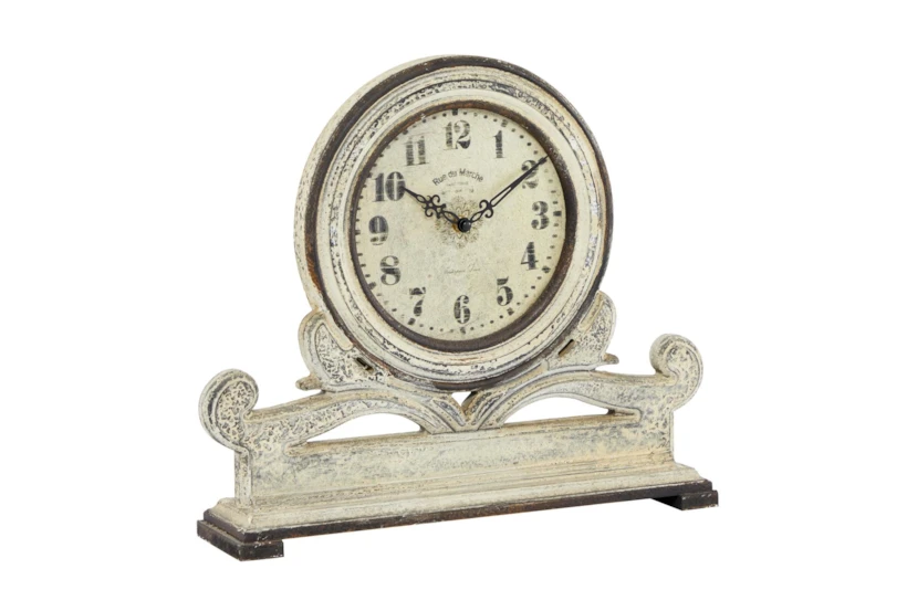 Vintage Wood Mantel Clock - 360