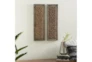 Wood Framed Seagrass Wall Panel-Set Of 2  - Room