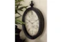 Vintage Black Oval Metal Wall Clock-Set Of 2 - Room