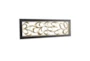 Gold Metal Eliptical Wood Framed Wall Panel - Material