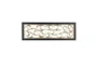 Gold Metal Eliptical Wood Framed Wall Panel - Signature