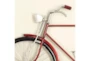 Vintage Red Metal Bicycle Wall Decor - Detail
