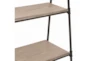 5-Tier Wood And Metal Ladder Bookcase - Detail