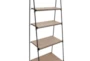 5-Tier Wood And Metal Ladder Bookcase - Detail