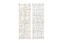 Gold And Silver Crosshatched Abstract Metal Wall Panel-Set Of 2 - Material