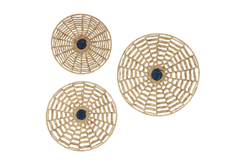 Brown Seagrass Wall Art-Set Of 3 - 360