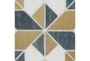 Framed Brown Wood Quilt Patterned Wall Decor-Set Of 3 - Detail