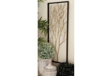 Silver,Gold And Bronze Metal Tree Wall Panel-Set Of 3