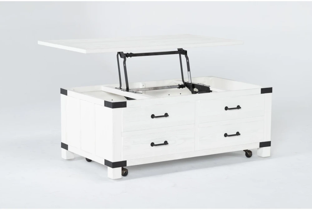 Wade Lift-Top Storage Coffee Table With Wheels