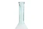 40 Inch Slim Blue Glass Bottle Vase - Detail