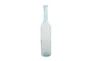 40 Inch Slim Blue Glass Bottle Vase - Material