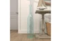 40 Inch Slim Blue Glass Bottle Vase - Room