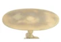 21" Round Gold Pedestal Accent Table - Detail
