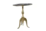 21" Round Gold Pedestal Accent Table - Material