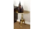 21" Round Gold Pedestal Accent Table - Room