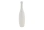 White Textured Ceramic Tall Bud Vase-Set Of 3 - Material